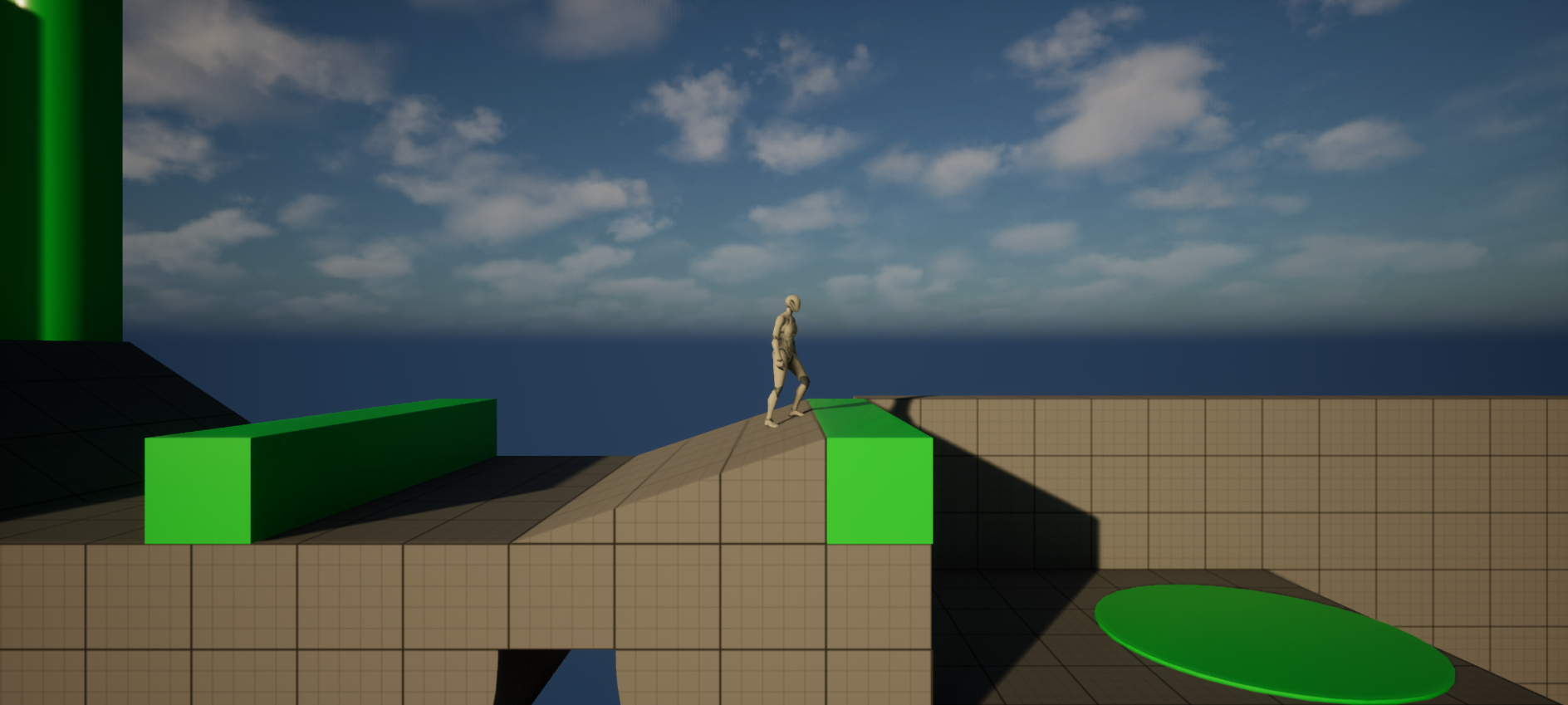 The third-person template’s side-scrolling variant in play