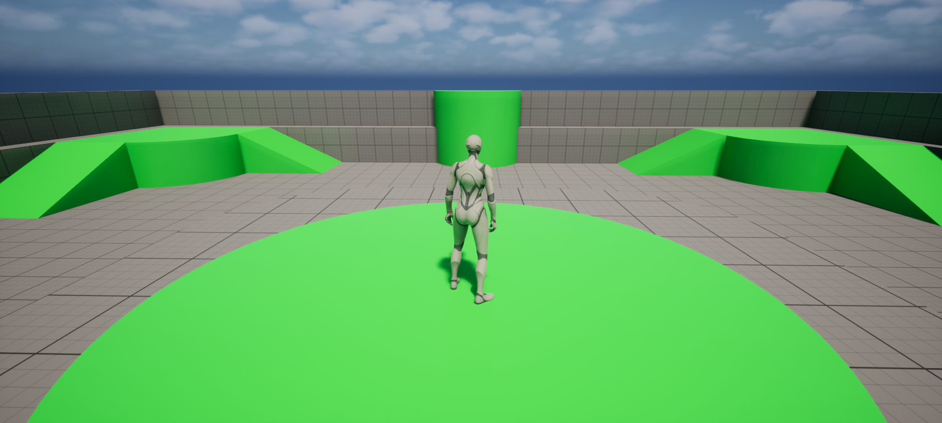 The third-person template in play